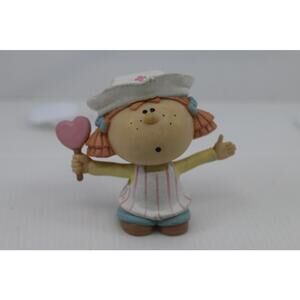 Vintage BUMPKINS FABRIZIO George Good Figurine Girl Candy Striper Heart Lollipop